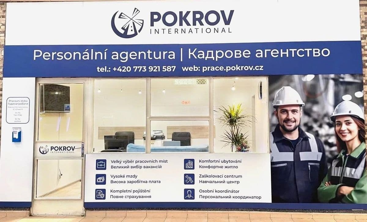 Nová kancelář Pokrov International v nádražní hale plzeňského autobusového nádraží Zdroj: Facebook Pokrov International