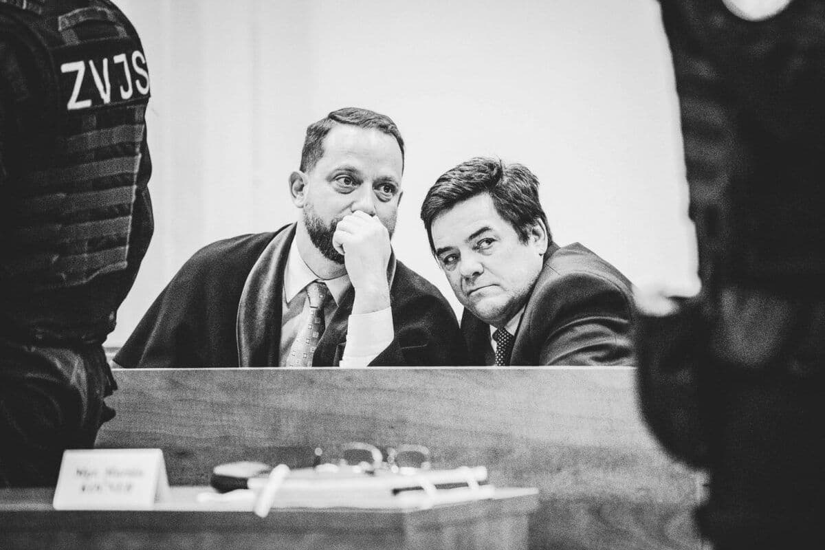 Marian Kočner a Marek Para u soudu