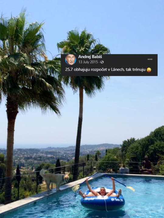 Andrej Babiš v Château Bigaud. Zdroj: Facebook Andreje Babiše