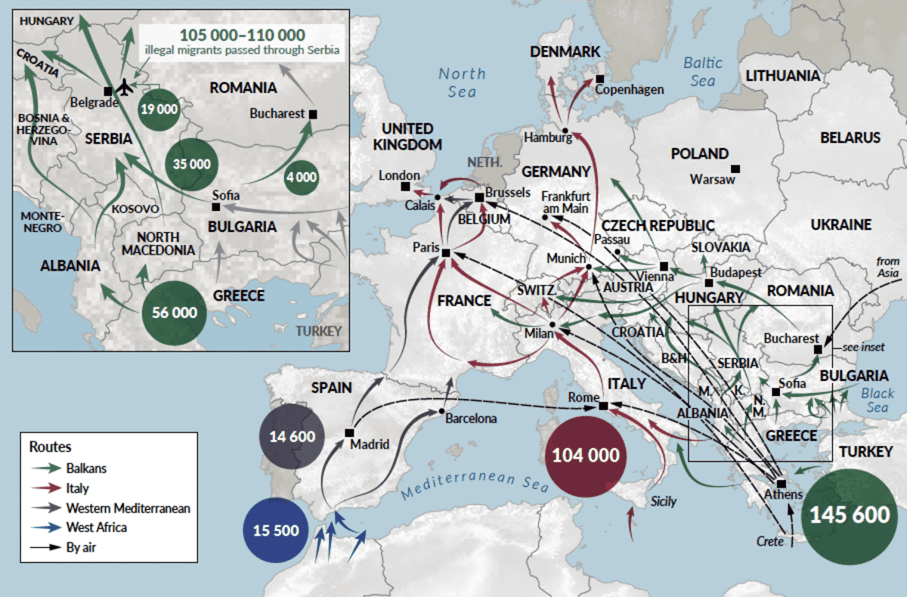 Západobalkánská trasa migrace_Global initiative